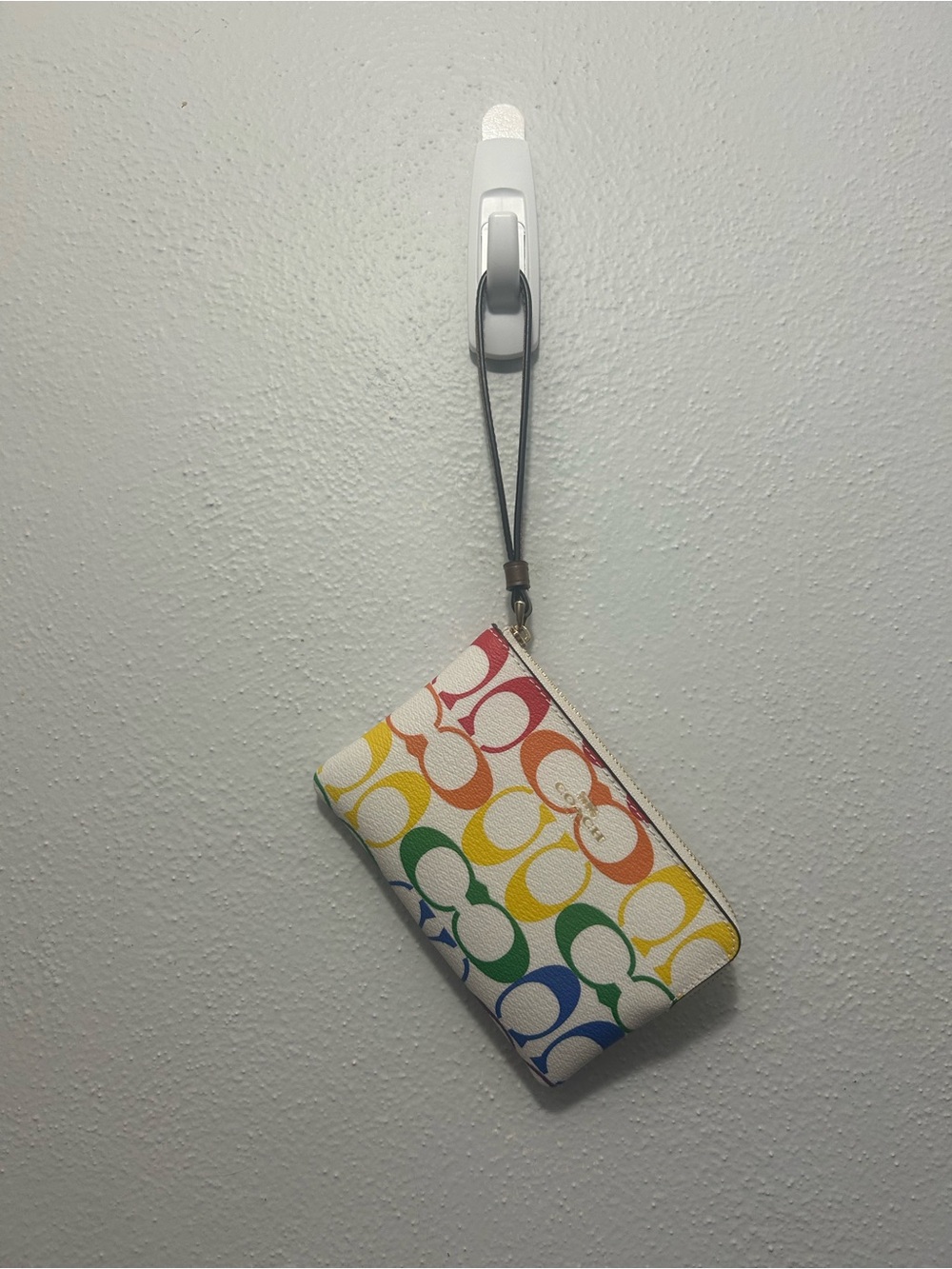 Coach Multicolor Signature C Wristlet